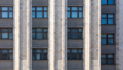 Fototapeta premium Windows in the building as a background