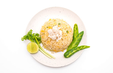 fried rice with crab