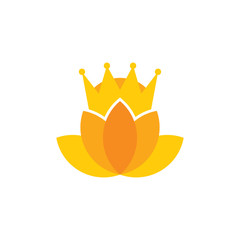 Lotus King Logo Icon Design