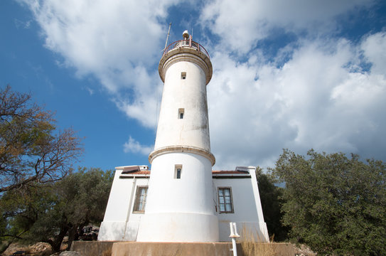 Lighthouse on the hill, Gelodonia, Turkey