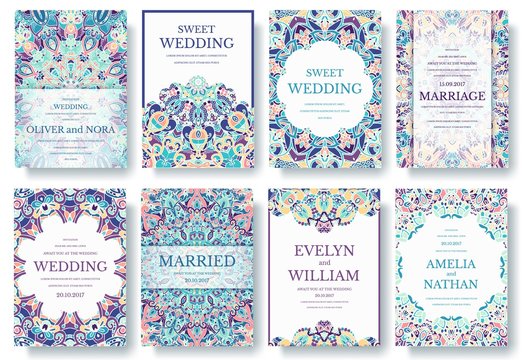 Set of old ramadan flyer pages ornament illustration concept. Vintage art traditional, Islam, arabic, indian, magazine, elements. Vector decorative retro greeting card or invitation layout design