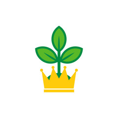 Eco King Logo Icon Design