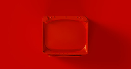 Red Television 3d illustration	