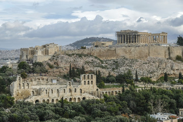 Fototapeta na wymiar The Acropolis in Athens, Greece