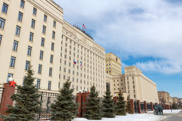 Building of the Ministry of defence of the Russian Federation in Moscow