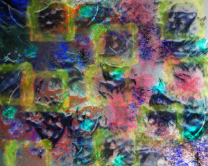 A very colorful background with lots of texture.