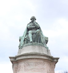 Obraz premium Statue de Jean-Baptiste de Lamarck. 1744-1829.