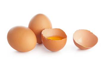 egg on white background
