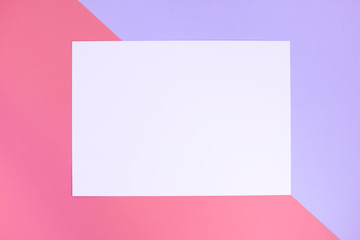 Pastel color paper geometric background