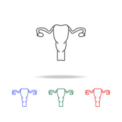 Gynecology icon uterus icon. Elements of human body part multi colored icons. Premium quality graphic design icon. Simple icon for websites, web design, mobile app, info graphics