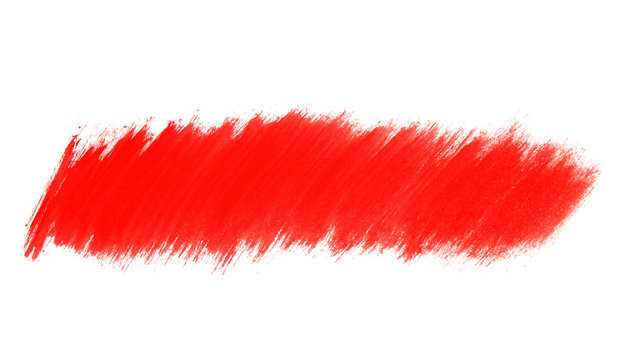Rote gemalte Markierung