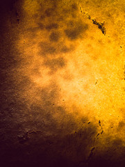 Abstract brown yellow baked pumpkin cake closeup