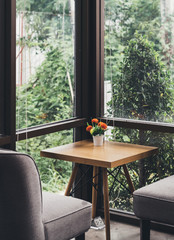 Living room cafe shop and empty space