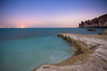 Obraz premium Mofanegh Beach at Night, Hormoz Island, Iran