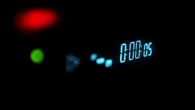 Digital Display LCD Counter Numbers Player Time Alpha Channel