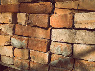 Brick stones building material background