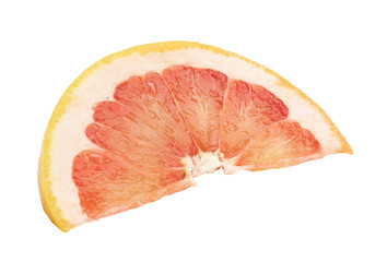 group of grapefruits, slice and whole juicy fruit