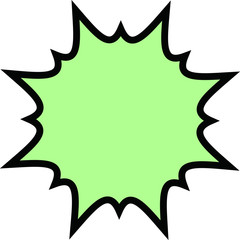 Colorful Explosion Speech balloon