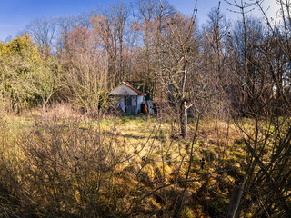 Small hut in nature
