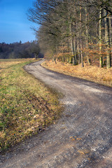 Rural landscape view in Bavaria Germany