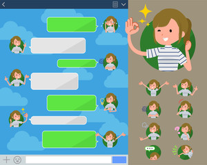 Obraz premium flat type khaki wide pants wear women_sns