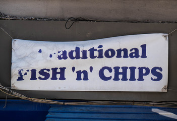 Fish and Chips Sign