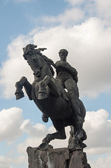 Fototapeta premium Monument to Armenian hero David Sasuntsi