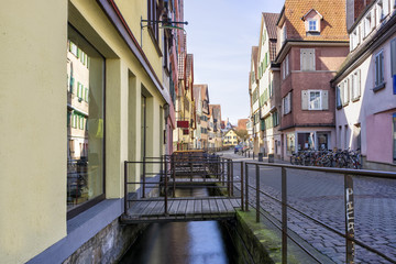 Ammerkanal oder Neue Ammer in der Ammergasse, T&uuml;bingen