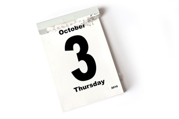 3. October 2019