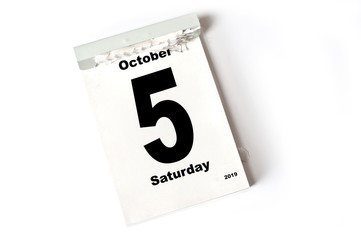 5. October 2019
