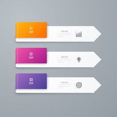 Vector illustration infographics 3 options