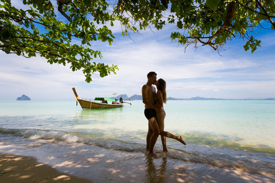 Couple on honeymoon Koh Kradan