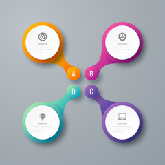 Vector illustration infographics 4 options
