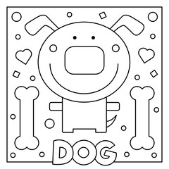 Coloring page. Vector illustration.
