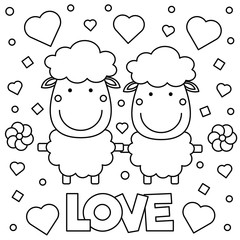 Coloring page. Vector illustration.