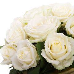 Bouquet of white roses