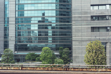 Tokyo and bullet train, Panorama, Japan 