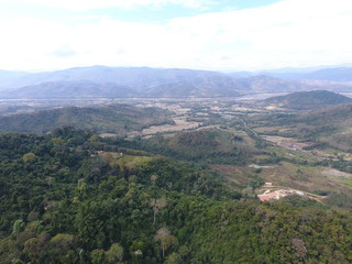 Fototapeta premium World Heritage : Luang Phabang, Laos : Drone View