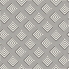 Vector seamless pattern. Modern stylish abstract texture. Repeating geometric tiles..