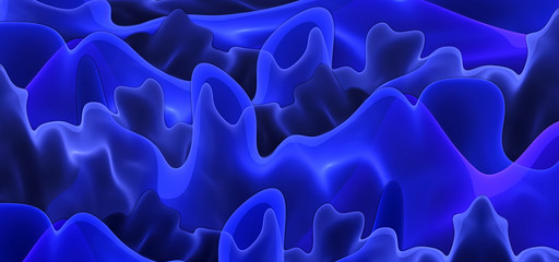 Fototapeta premium Abstract fractal waves. Beautiful background for art projects, business, template, banners