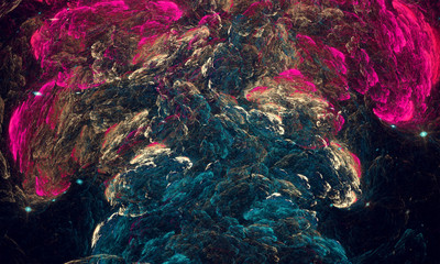 Abstract storm clouds, beautiful fractal for art projects