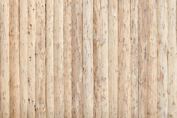 Fence from fresh untreated wooden boards