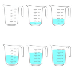 Measuring cups . Vector