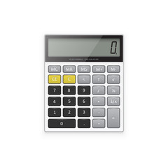 Electronic calculator. Vector illustration