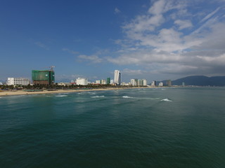 Fototapeta premium Danang, Vietnam 2018 : Drone View
