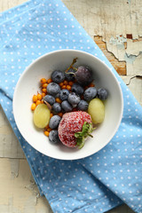 Frozen berries mix
