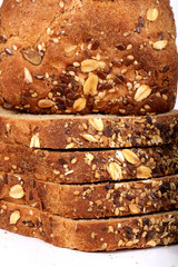 multi grain bread with slices