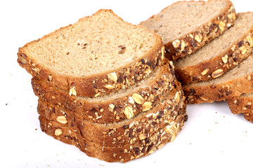 multi grain bread with slices