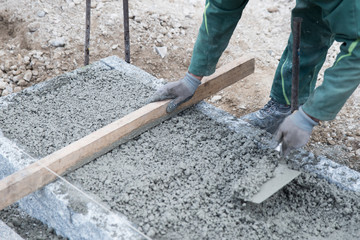 Beton glatt streichen 