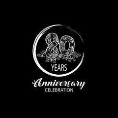80th anniversary celebration logo